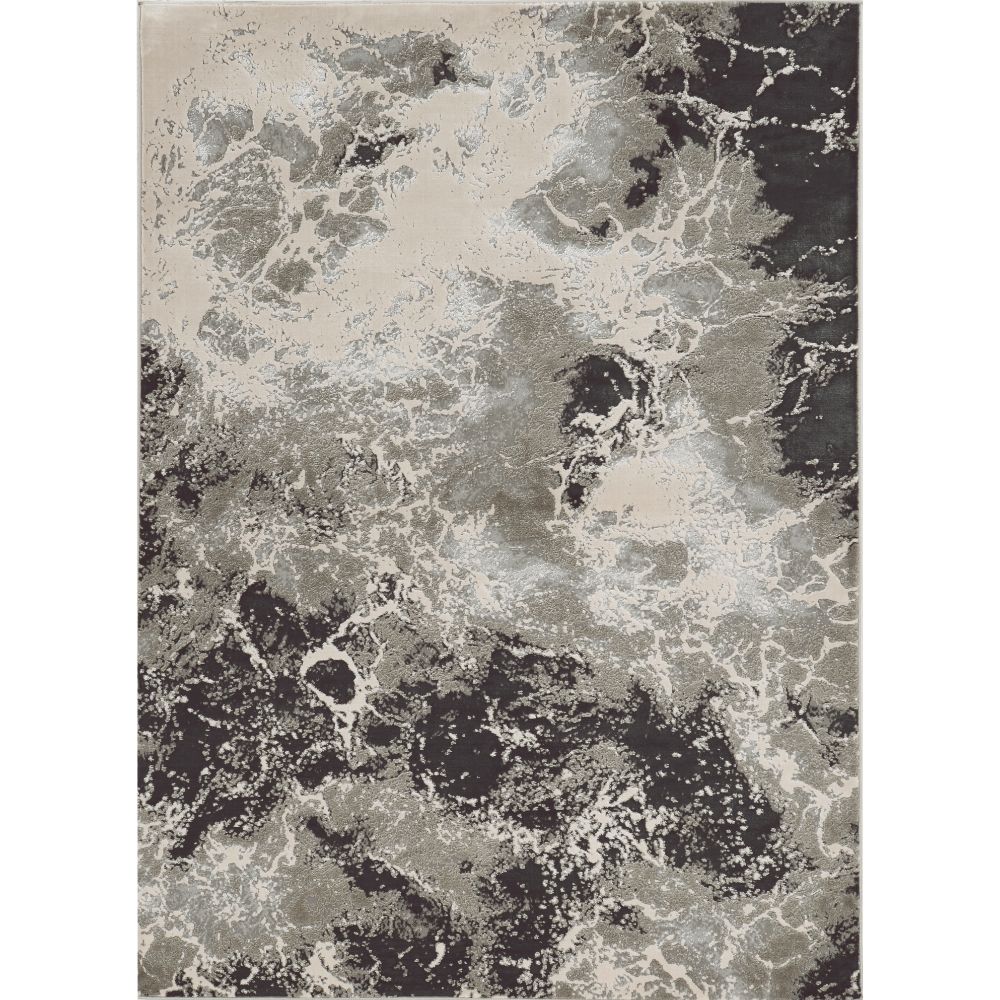 KAS 7120 Luna 3 Ft. 3 In. X 4 Ft. 11 In. Rectangle Rug in Silver